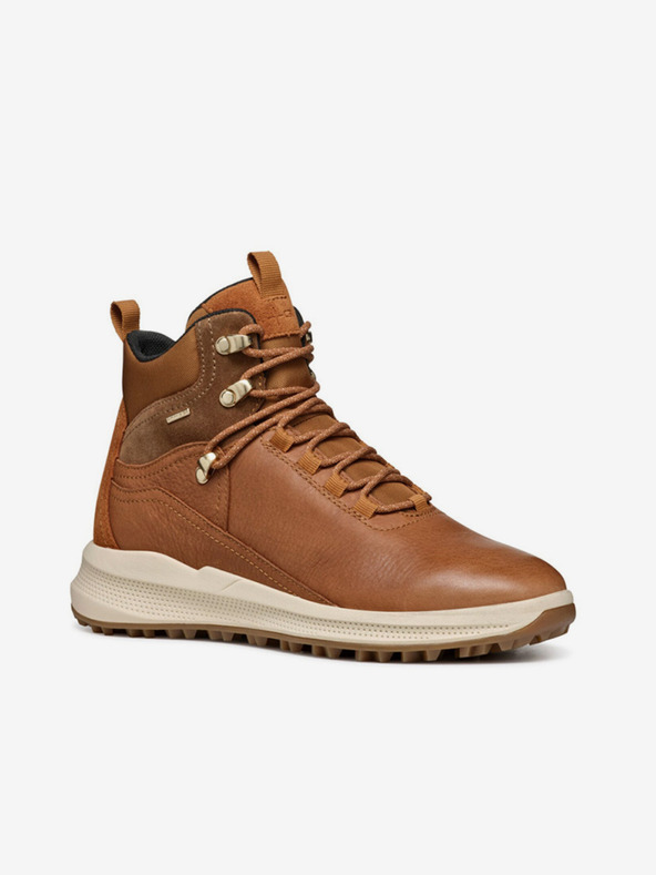 Geox Rjavi ženski škornji Geox Pg1X gležnjarji ABX