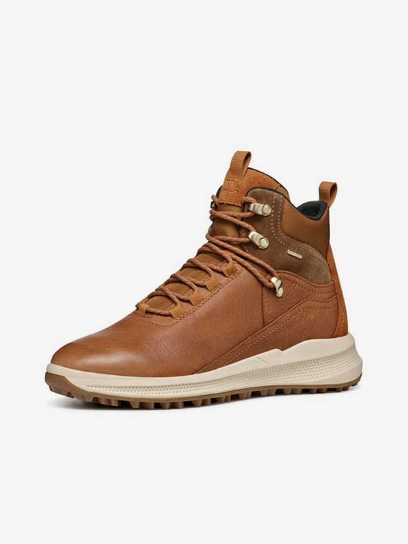 Geox Rjavi ženski škornji Geox Pg1X gležnjarji ABX