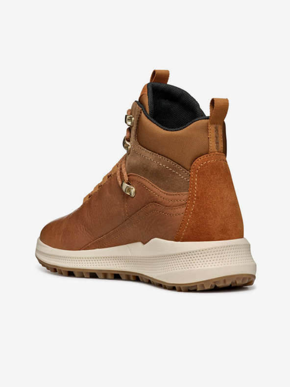 Geox Rjavi ženski škornji Geox Pg1X gležnjarji ABX