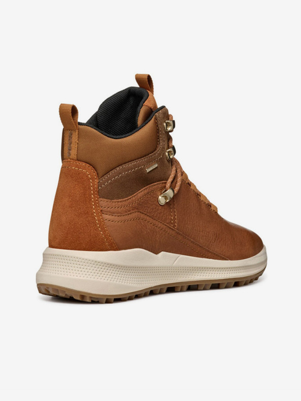 Geox Rjavi ženski škornji Geox Pg1X gležnjarji ABX