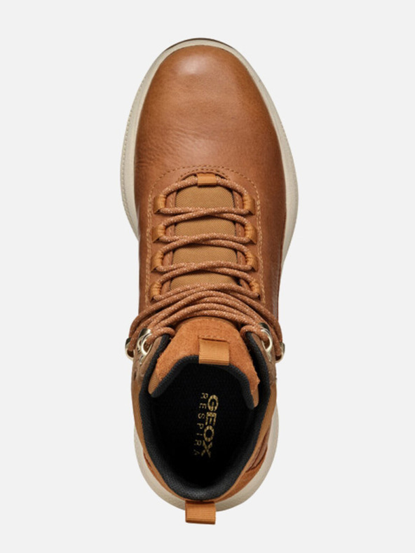 Geox Rjavi ženski škornji Geox Pg1X gležnjarji ABX