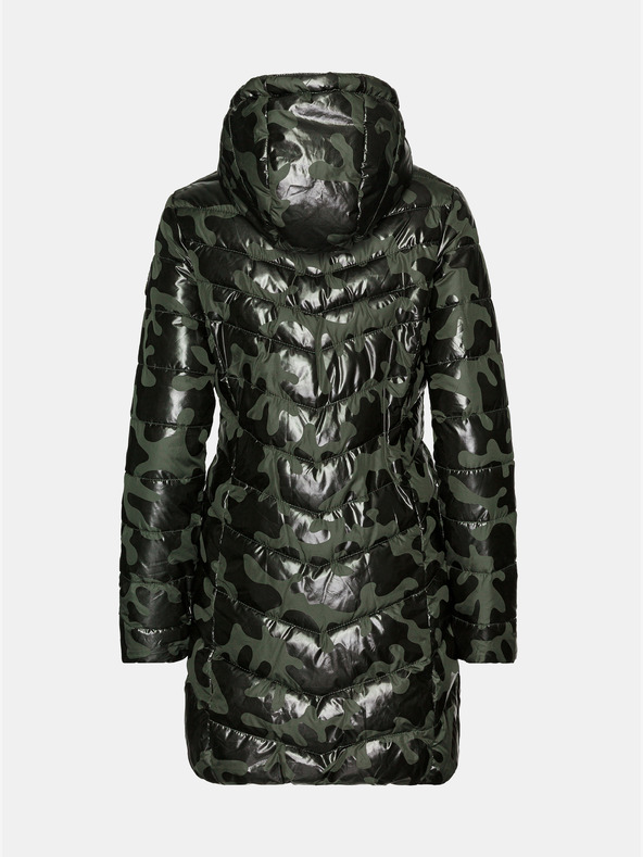 Sam 73 Kaki ženski prešiti plašč z vzorcem SAM 73 Alisha