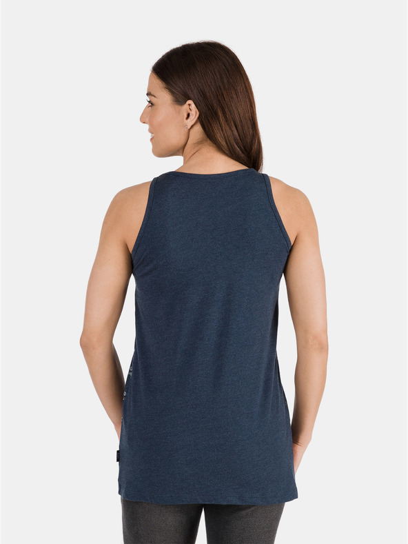 Sam 73 Temno modra ženska vzorčasta majica SAM 73