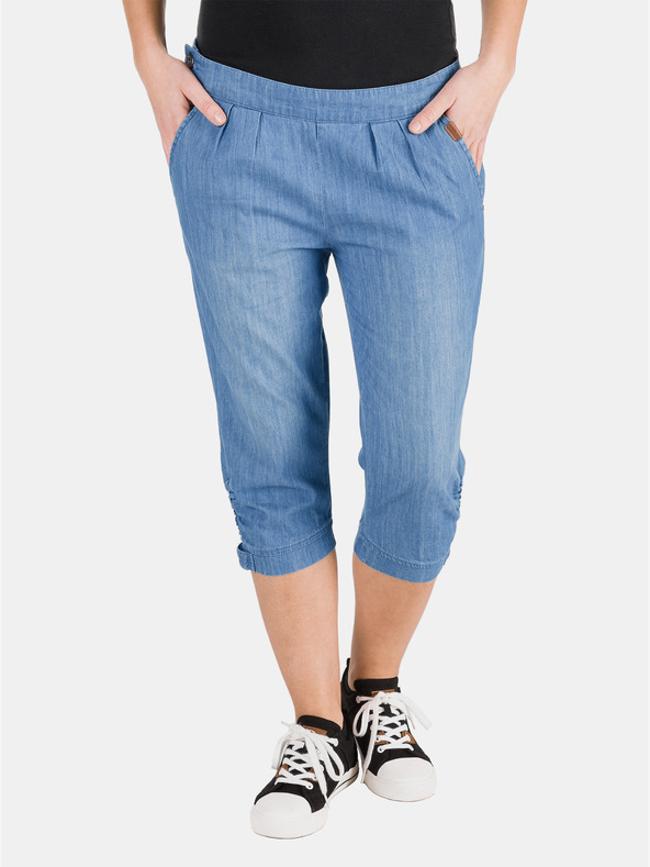 Sam 73 Modre ženske hlače iz džinsa 3/4 SAM 73