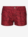 Sam 73 Rdeče ženske kratke hlače z vzorcem SAM 73