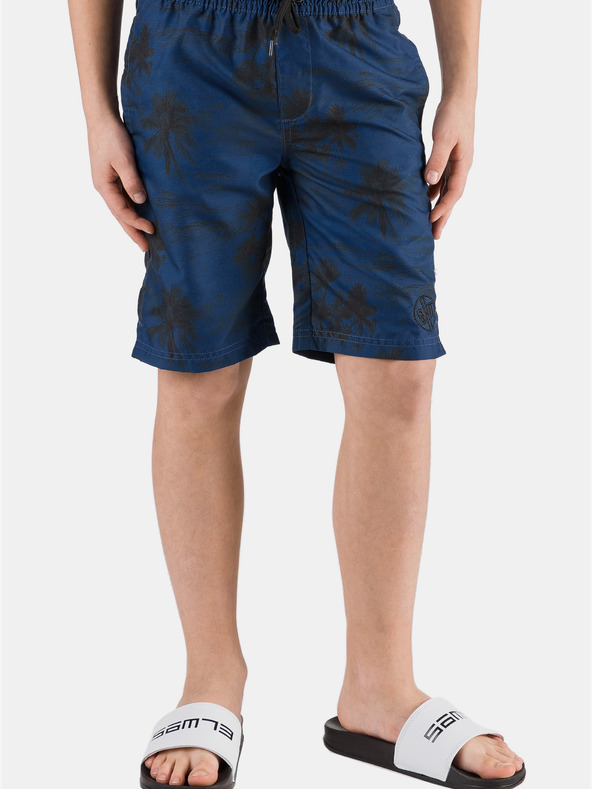 Sam 73 Temno modre fantovske vzorčaste kopalke SAM 73