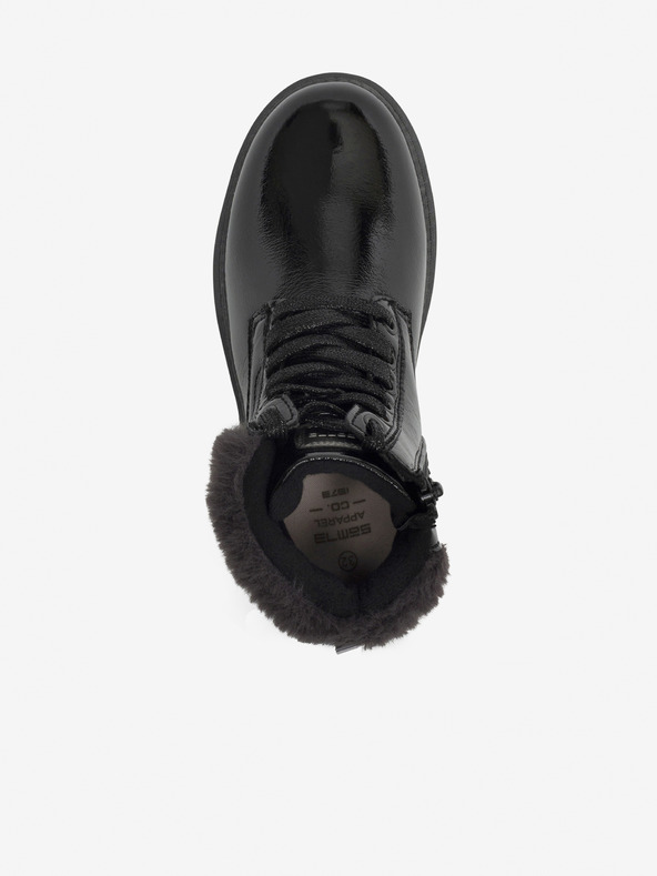 Sam 73 Črni fantovski gležnjarji z umetnim krznom SAM 73 Naomi