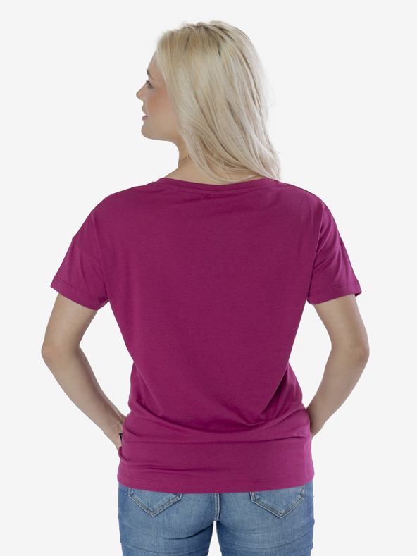 Sam 73 Temno roza ženska majica s potiskom SAM 73