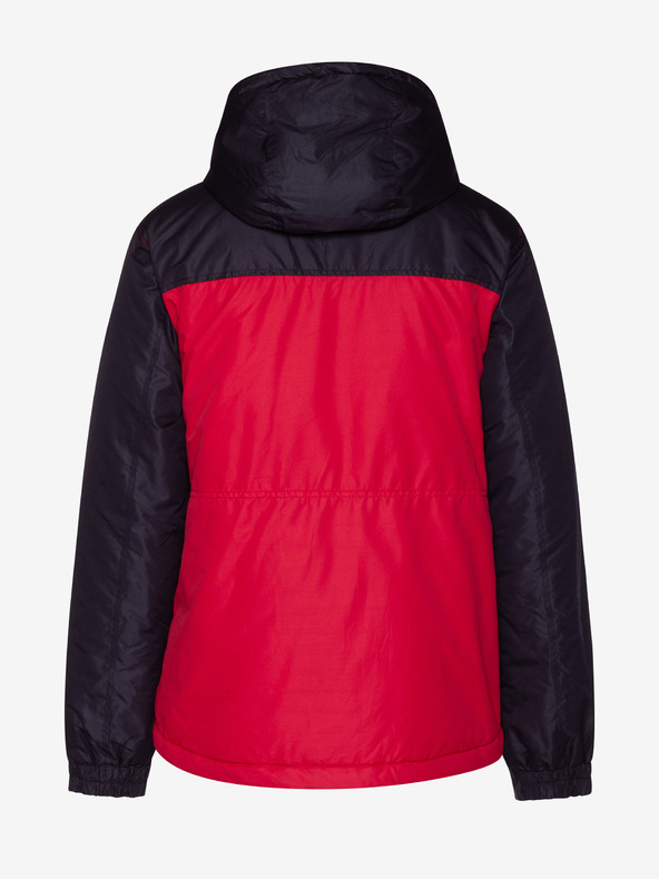 Sam 73 Črno-rdeča moška zimska prešita jakna Sam 73