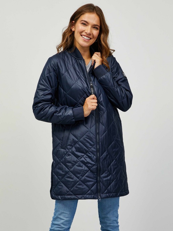 Sam 73 Temno modra Ženski prešiti plašč Sam 73