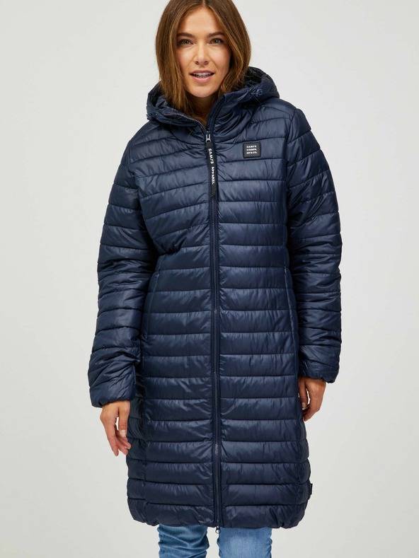 Sam 73 Temno modra Ženski prešiti plašč Sam 73