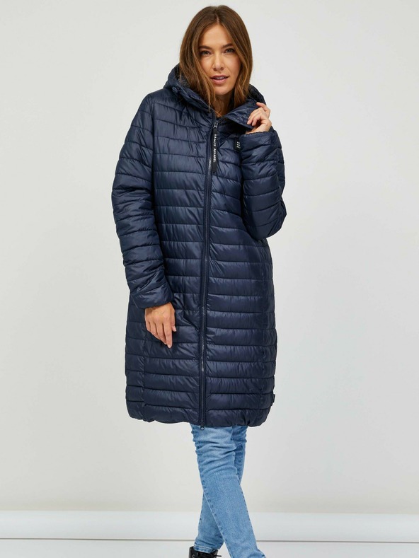 Sam 73 Temno modra Ženski prešiti plašč Sam 73