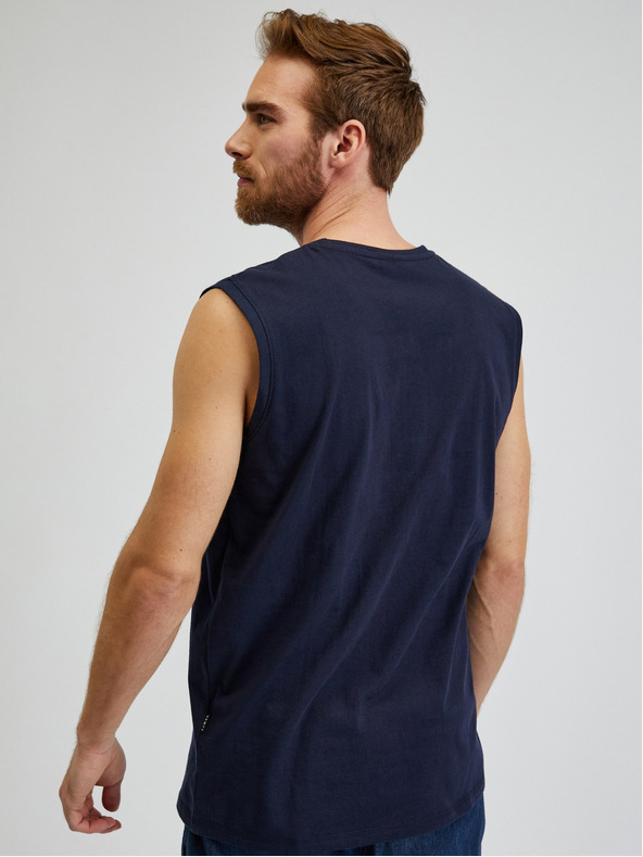 Sam 73 Temno modra moška majica s kratkimi rokavi SAM 73 Edgar