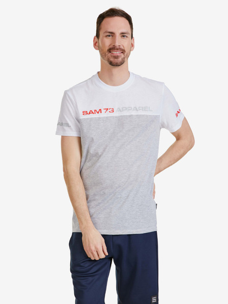 Sam 73 Bela moška majica SAM 73 Malcolm