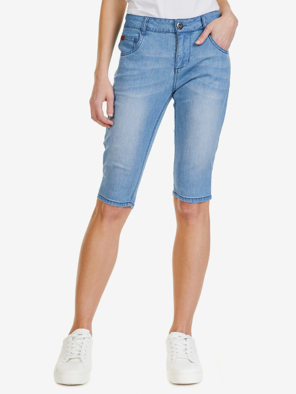 Sam 73 Modre ženske kratke hlače iz džinsa SAM 73 Cora