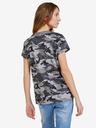 Sam 73 Temno siva ženska majica z vzorcem SAM 73 Nora