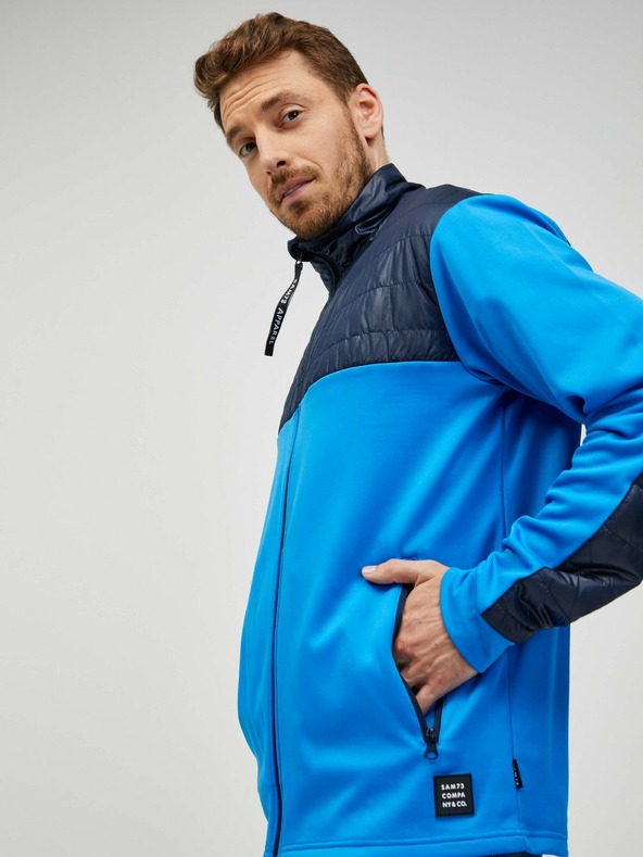 Sam 73 Modra moška jopa z zadrgo SAM 73 Judin