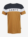 Sam 73 Sivo-rjava moška majica SAM 73 Kavix