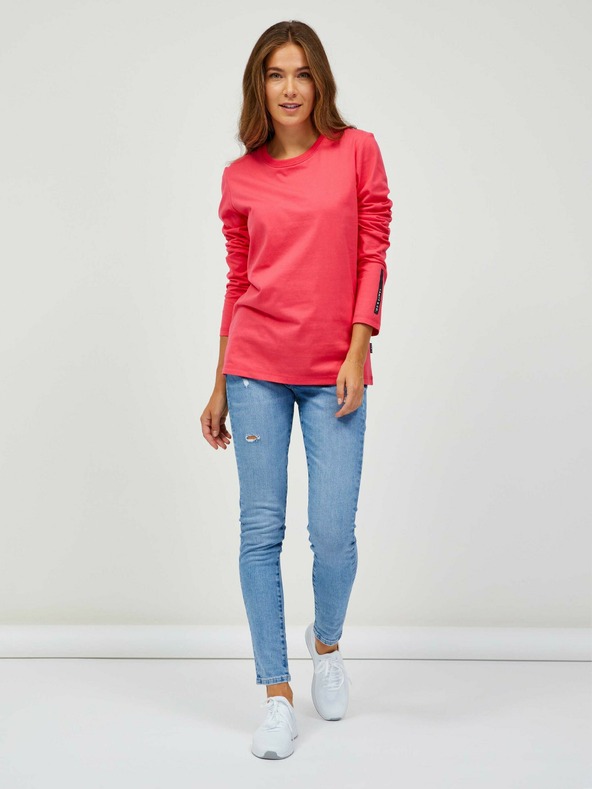 Sam 73 Temno rožnata ženska majica z dolgimi rokavi SAM 73 Sariol