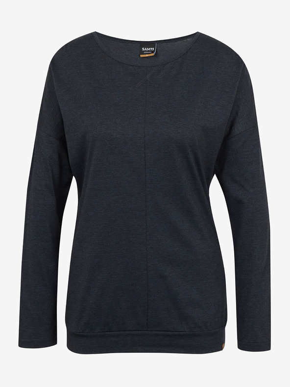 Sam 73 Črna ženska majica z dolgimi rokavi SAM 73 Azuka