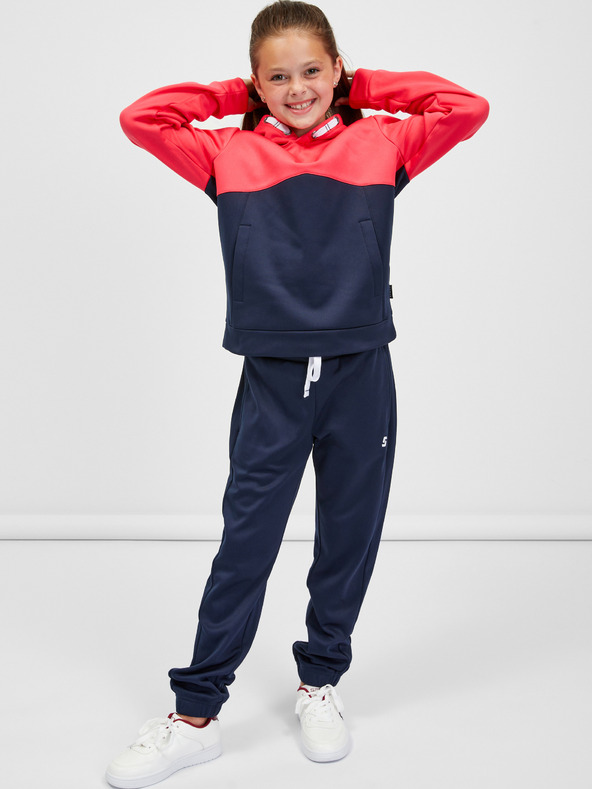 Sam 73 Modra in roza dekliška jopa s kapuco SAM 73 Gersemi