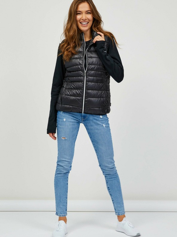 Sam 73 Črni ženski prešiti telovnik SAM 73 Farai