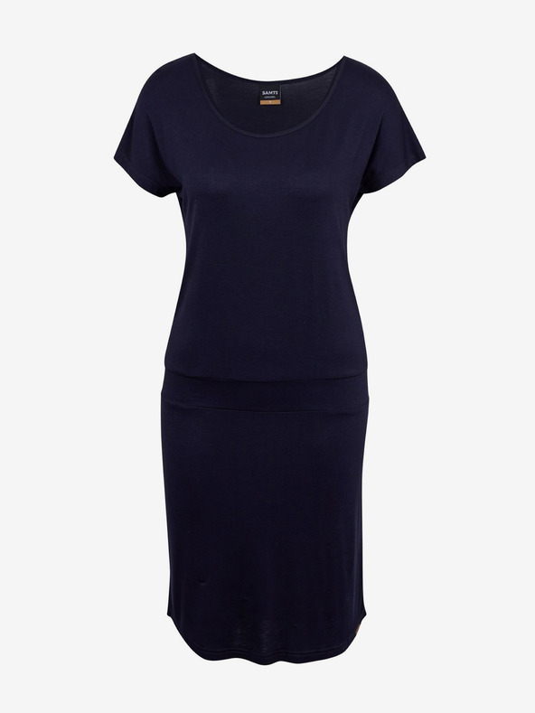Sam 73 Temno modra ženska osnovna obleka SAM73 Corvus