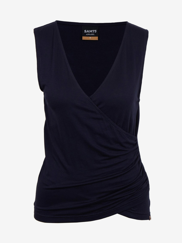 Sam 73 Temno modra ženska osnovna majica SAM73 Lupus