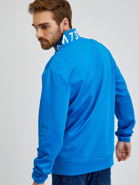 Sam 73 Modra moška majica z zadrgo SAM73 Stephen