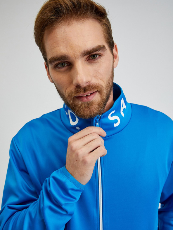 Sam 73 Modra moška majica z zadrgo SAM73 Stephen