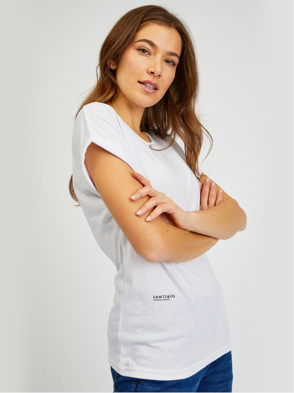Sam 73 Bela ženska majica SAM73 Dorado