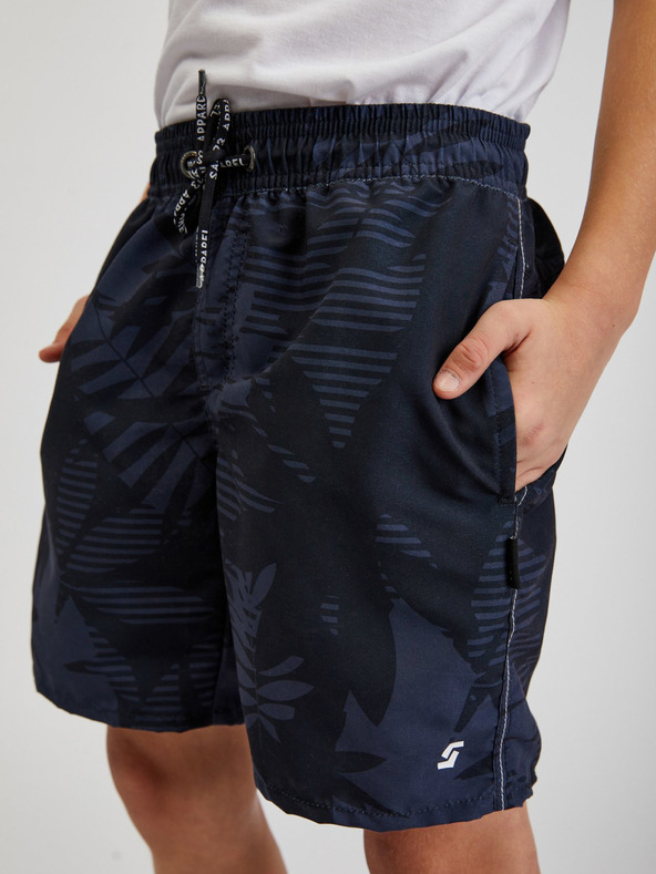 Sam 73 Temno modre deške vzorčaste kopalke SAM73 Sanjeev