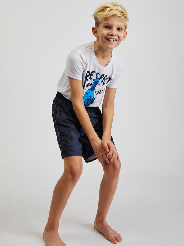 Sam 73 Temno modre deške vzorčaste kopalke SAM73 Sanjeev