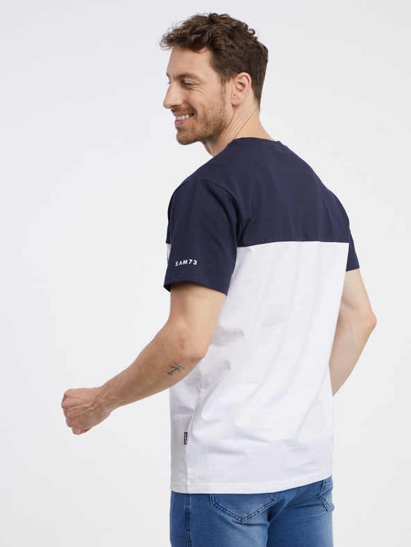 Sam 73 Modro-bela moška majica SAM 73 Sirius