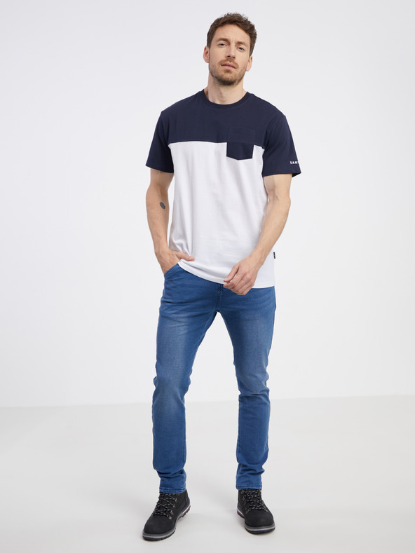 Sam 73 Modro-bela moška majica SAM 73 Sirius