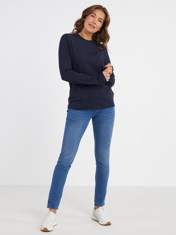 Sam 73 Temno modra ženska majica z dolgimi rokavi SAM 73 Zira