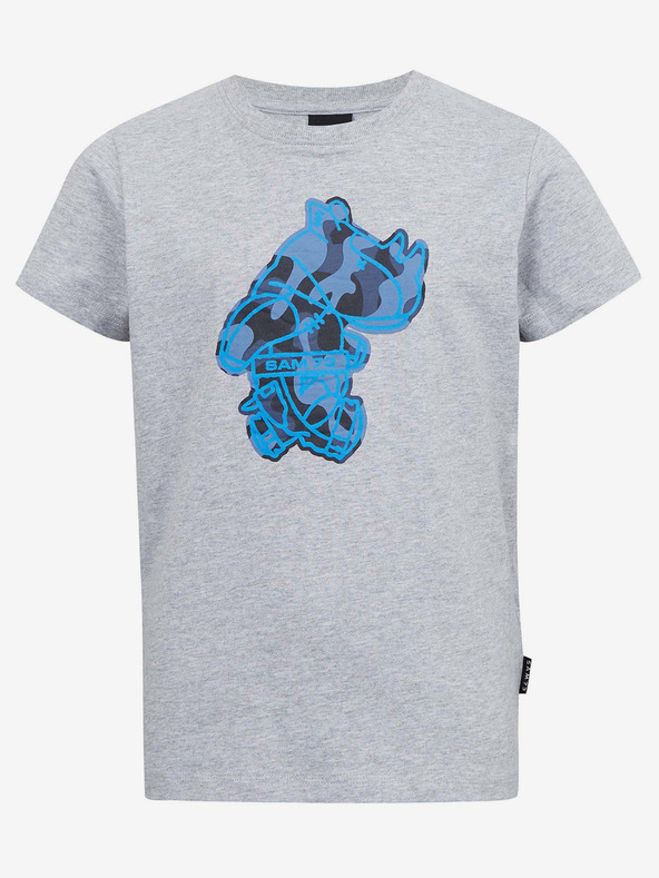 Sam 73 Svetlo siva fantovska črtasta majica SAM 73 Silaqui