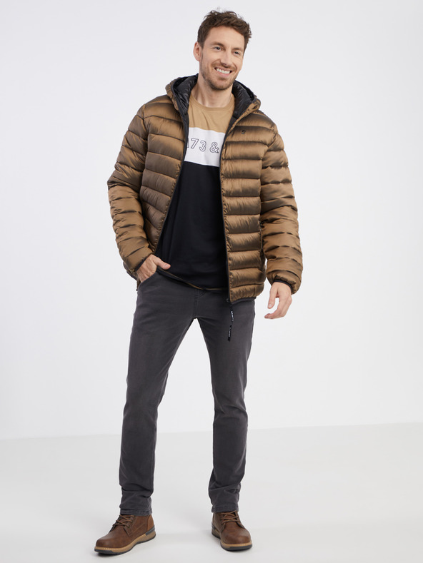 Sam 73 Rjava moška prešita jakna SAM 73 Spider