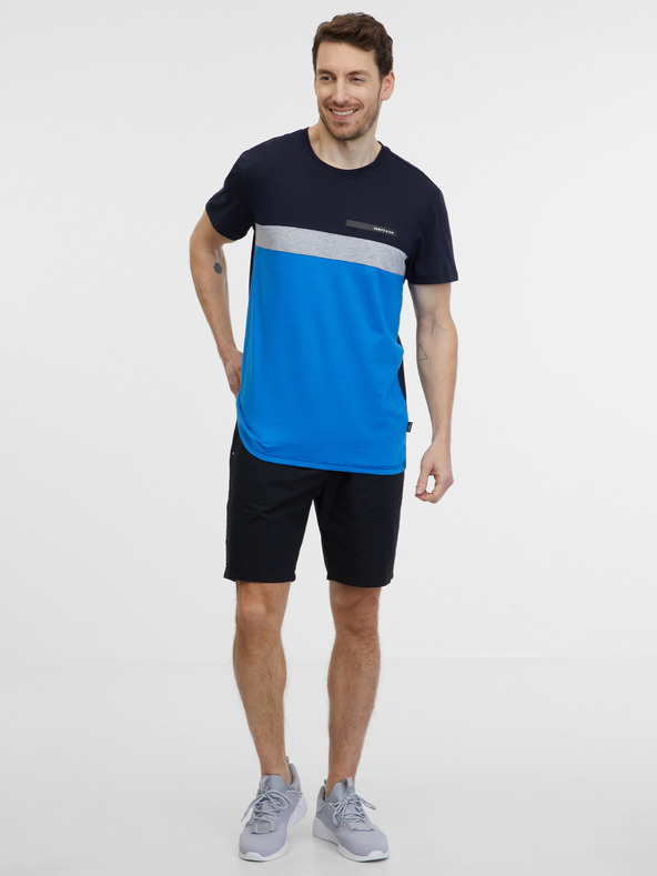 Sam 73 Modro-črna moška majica SAM 73 Ernesto