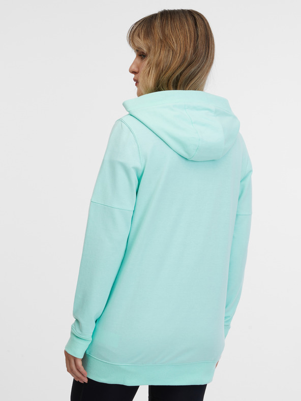 Sam 73 Turkizna ženska jopa s kapuco na zadrgo SAM 73 Lisa