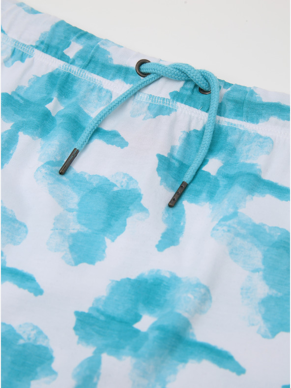 Sam 73 Belo in turkizno dekliško vzorčasto krilo SAM 73