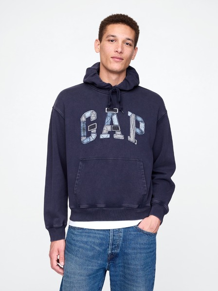 GAP Oversize pulover Patchwork Logo Americana GAP