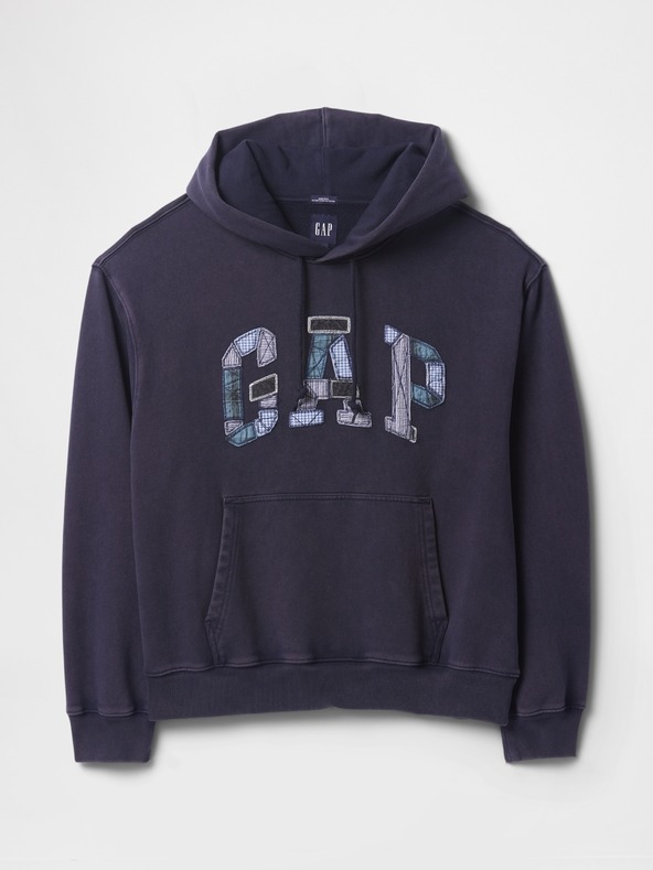 GAP Oversize pulover Patchwork Logo Americana GAP