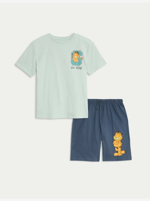 Marks & Spencer Garfield™ pižama iz čistega bombaža (6-16 let) Marks & Spencer zelena