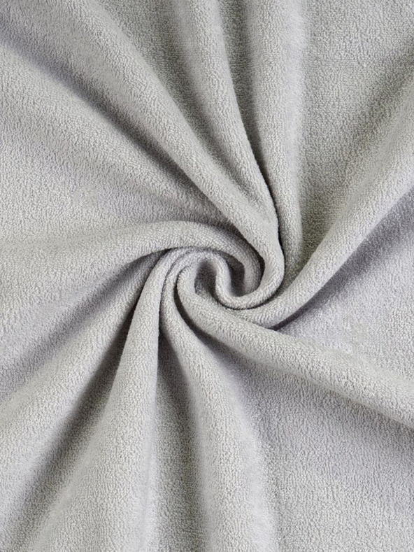 Kvalitex Dvoposteljnik iz frotirja 180x200 cm svetlo sive barve