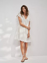 Moodo Ženska obleka bela MOODO