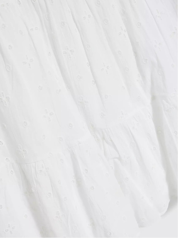 Moodo Ženska obleka bela MOODO