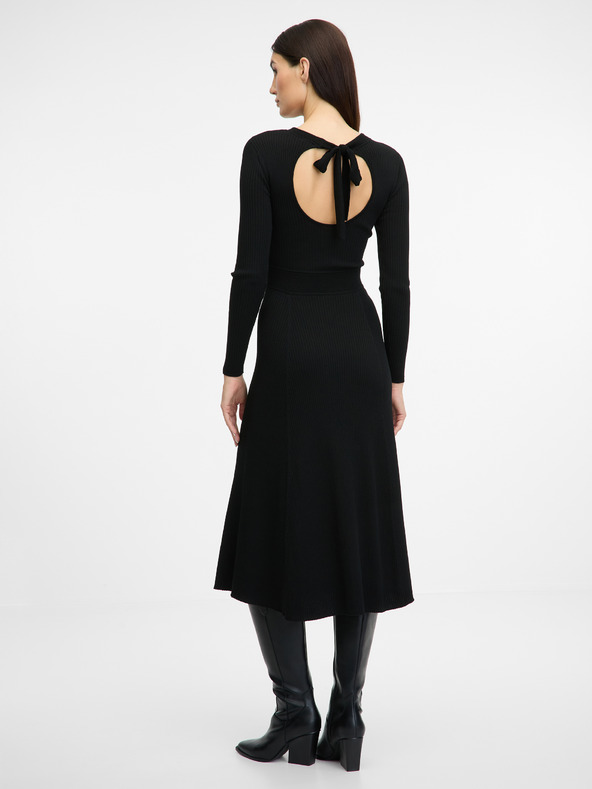 Orsay Črna ženska midi obleka ORSAY