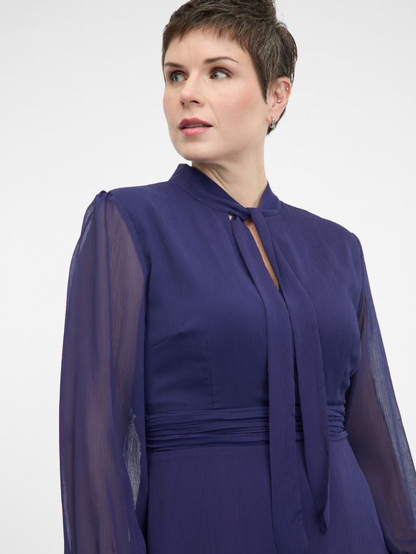 Orsay Temno modra ženska obleka ORSAY