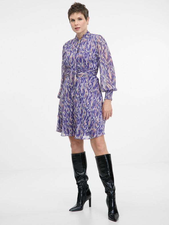 Orsay Vijolična ženska obleka do kolen ORSAY